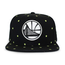 Mitchell & Ness GOLDEN STATE WARRIORS GLOW IN THE DARK STARRY NIGHT SNAPBACK BLACK LVMNGSW067画像