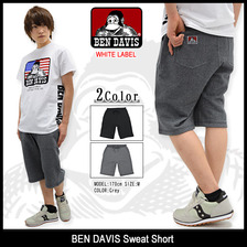 BEN DAVIS Sweat Short WHITE LABEL BDW-5542画像