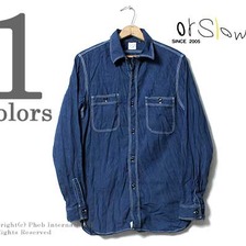 orslow インディゴ ワークシャンブレーシャツ 01-8070-01画像