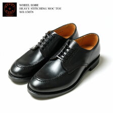 WHEEL ROBE HEAVY STITCHING MOC TOE BLACK WR-15078画像