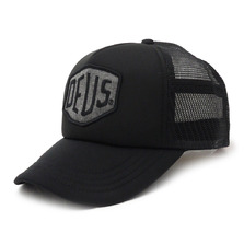 Deus Ex Machina CHAMBRAY SHIELD TRUCKER CAP BLACK画像