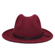 Original Chuck MUNSON FEDORA WOOL HAT BURGUNDY CHO035画像