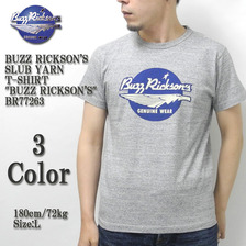 Buzz Rickson's SLUB YARN T-SHIRT "BUZZ RICKSON'S" BR77263画像