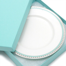 TIFFANY&CO. プラチナブルーバンド プレート 2枚セット画像