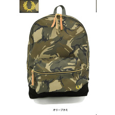 FRED PERRY Pique Camo Print Backpack JAPAN LIMITED F9227画像