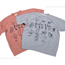 TOYS McCOY MILITARY LIGHT WEIGHT SHORT SLEEVE SWEAT FELIX THE CAT "Join The NAVY!" TMC1619画像