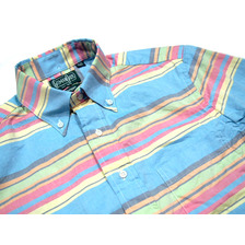 GITMAN VINTAGE L/S REGULAR FIT B.D. PULLOVER STRIPE SHIRTS/multi画像