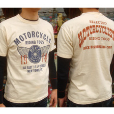 TOYS McCOY BECK TEE &ldquo;BECK 1914 MOTORCYCLE RIDING TOGS&rdquo; TMC1637画像