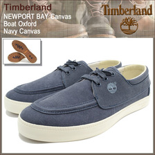 Timberland NEWPORT BAY Canvas Boat Oxford Navy Canvas A18EE画像