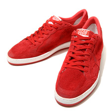 GOLDEN GOOSE SNEAKERS BALL STAR -RED SUEDE/RED STAR- G28MS592-C8画像