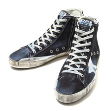 GOLDEN GOOSE SNEAKERS FRANCY -NAVY DENIM- GCOMS591-A5画像