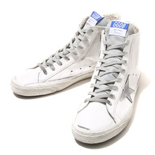 GOLDEN GOOSE SNEAKERS FRANCY -WHITE SILVER LEATHER- GCOMS591-G3画像