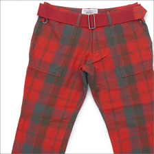 PEEL&LIFT TARTAN ARMY TROUSERS Robertson Red Weathered tartan画像