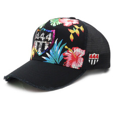 YOSHINORI KOTAKE DESIGN ALOHA RAINBOW 444ロゴ メッシュキャップ BLACK画像