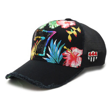 YOSHINORI KOTAKE DESIGN ALOHA RAINBOW 7ロゴ メッシュキャップ BLACK画像