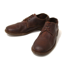 GUIDI LOW LACE SHOES -SOFT CALF- BROWN 992T画像