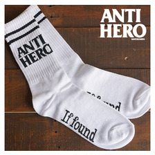 Antihero Blackhero If Found Sock White/Black画像