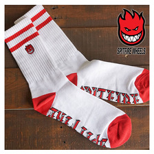 Spitfire Bighead Old E Sock White/Red画像