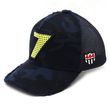 YOSHINORI KOTAKE DESIGN 7ロゴ パンチングエナメル メッシュキャップ NAVY CAMOxYELLOW画像