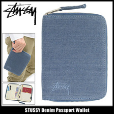 STUSSY Denim Passport Wallet 136122画像