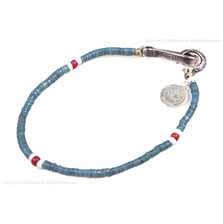 NORTH WORKS ビーズ ブレスレット インディゴ染め NO-603画像