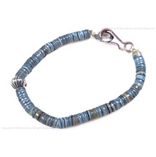 NORTH WORKS シェルビーズ ブレスレット インディゴ染め NO-601画像