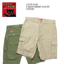 CAT'S PAW COTTON BACK SATEEN CARGO SHORT PANTS CP51281画像