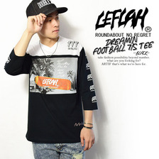 LEFLAH DREAMIN FOOTBALL 7/S TEE -BLACK-画像