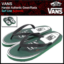 VANS Hanelei Authentic Green/Rasta Surf Line VN-000ZTIIN8画像