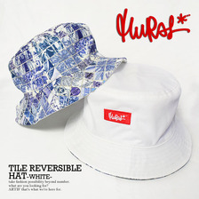 MURAL TILE REVERSIBLE HAT -WHITE- 16MU-SS-030W画像