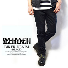 Zephyren BIKER DENIM -BLACK-画像