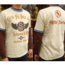 TOYS McCOY MILITARY TEE SHIRT JOHNSON AB "FIGHTIN' FORTIETH" TMC1624画像