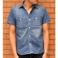 HOUSTON DENIM WORK SHIRT 40193画像