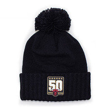 Mitchell & Ness CHICAGO BULLS 50th ANNIVERSARY KNIT BEANIE BLACK LVMNCHB290画像