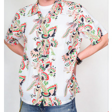 SUN SURF 半袖アロハシャツ MOHALA LADY BORDER SS37150画像