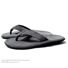 ISLAND SLIPPER PB203 CHARCOAL SUEDE画像