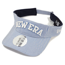 NEW ERA GOLF SUN VISOR SEERSUCKER COOLMAX BLU/M.NVY 11225856画像