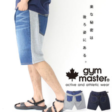 gym master デニム&times;スウェット ショーツ G543338画像