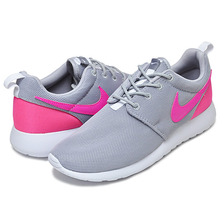 NIKE ROSHE ONE GS w.gry/h.pink-c.gry-wht 599729-012画像