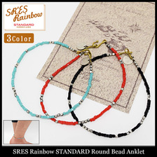 SR'ES Rainbow STANDARD Round Bead Anklet ACS00974画像