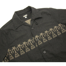 BLACK SIGN Comanche Pattern Italian Collar Habana Shirts BSSL-16105B画像