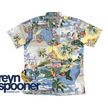 reyn spooner S/S SHIRT TRANS PACIFIC 40's MADE IN HAWAII画像