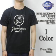 Buzz Rickson's S/S T-SHIRT "VMO-5 GRASSHOPPERS" BR77360画像