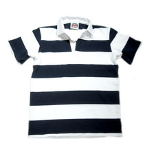 BARBARIAN S/S RUGBY JERSEY/navy x white画像