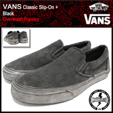 VANS Classic Slip-On + Black Overwash Paisley VN-0004OUITI画像