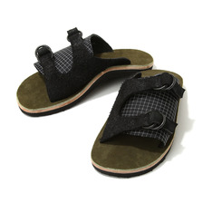 nakamura shoes &times; CORONA "SANDAL 16" -Black / Moss- CZ005画像