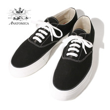 ANATOMICA WAKOUWA DECK SHOES LOW BLACK/WHITE画像