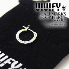 VIVIFY HALLMARKS HOOP PIERCE W/GOLD VFP-104画像