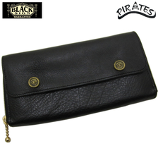 BLACK SIGN Buffalo Leather Black Eye Round Long Wallet BSSA-16612画像