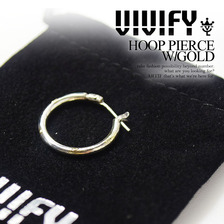 VIVIFY HOOP PIERCE W/GOLD VFP-105画像